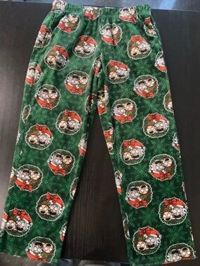 Rick & Morty Christmas Wreath Lounge Pajama Pants Men's Size M